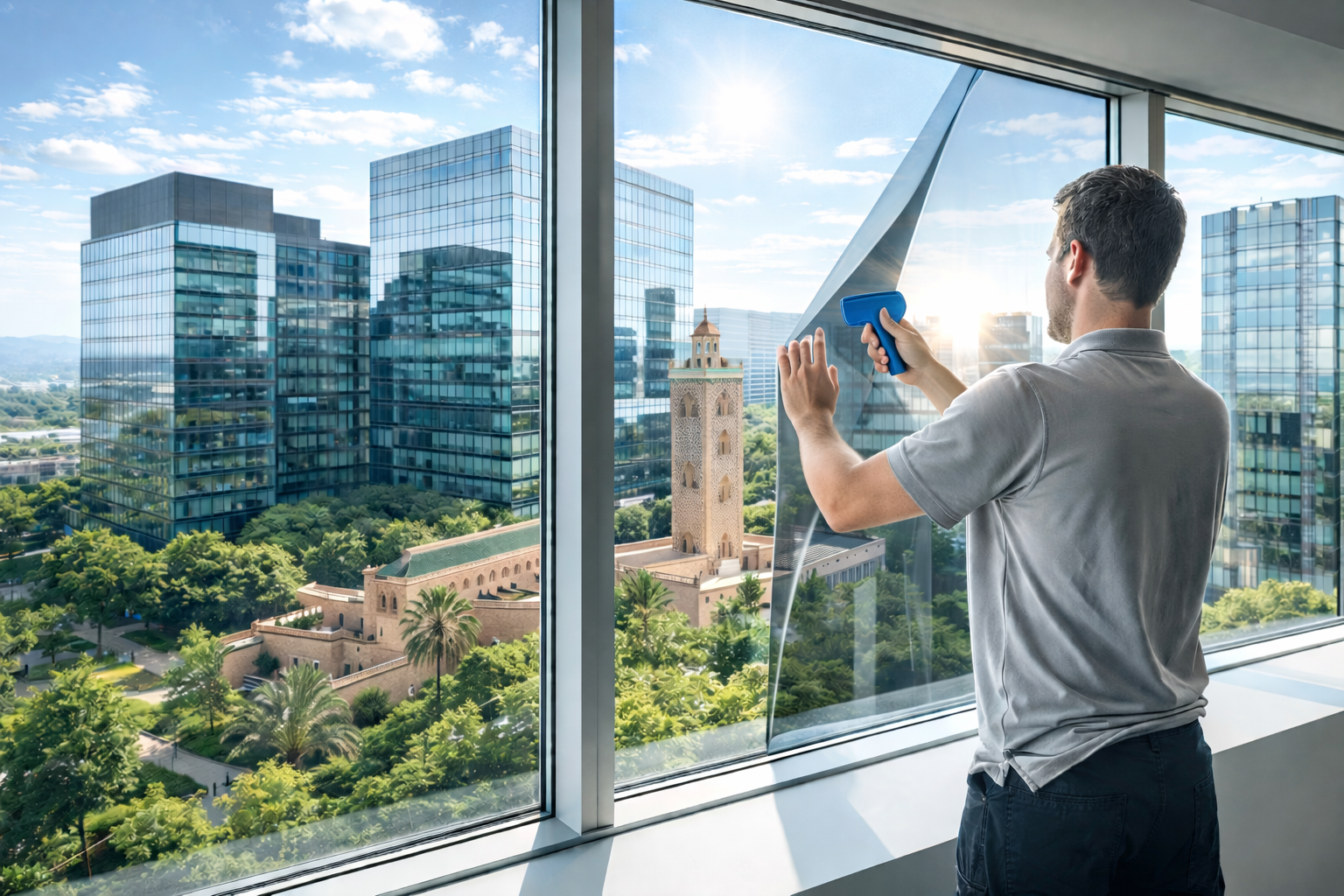 Film solaire pour vitrage isolation thermique Maroc